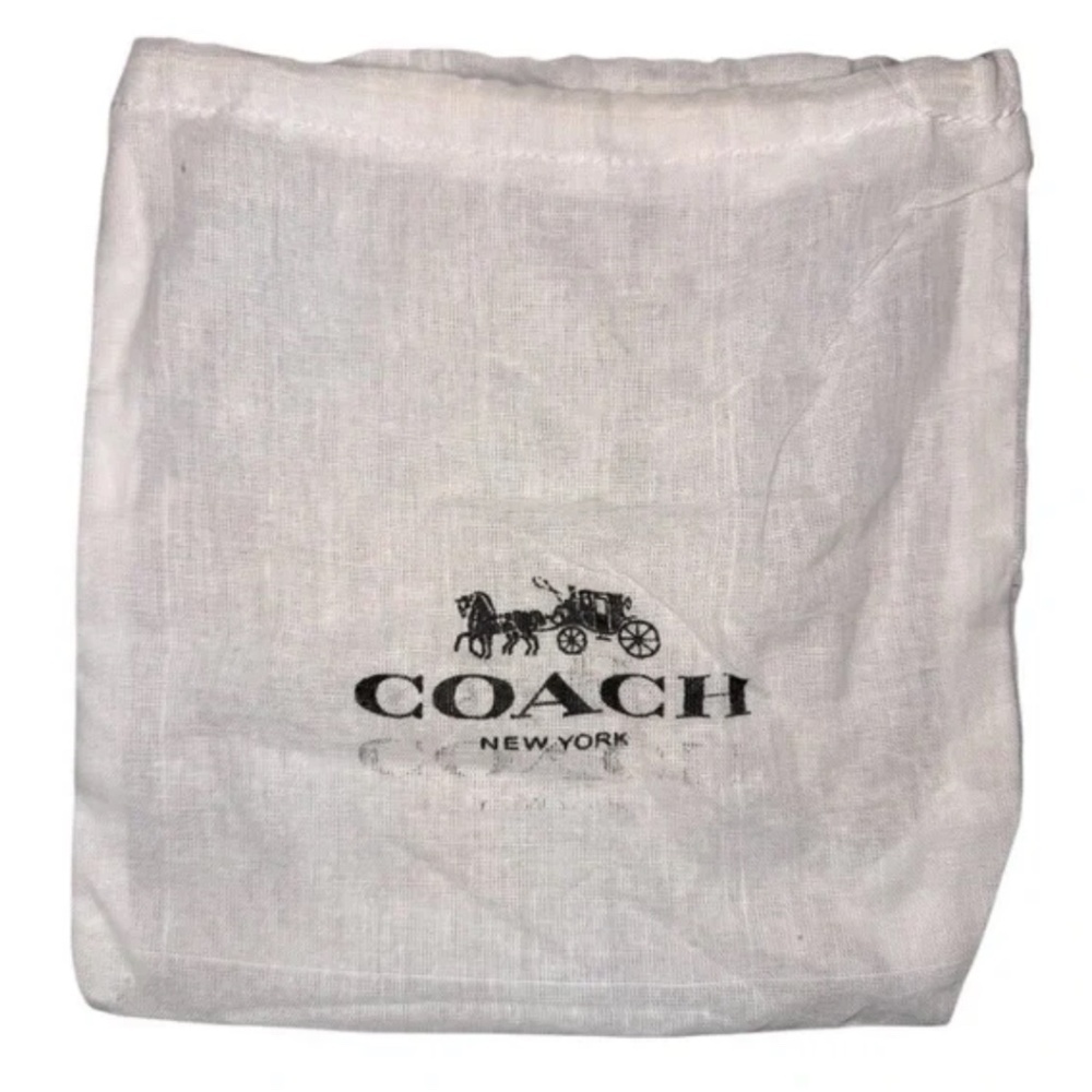 Coach Brown Monogram Keychain Pouch Wallet with Dust Bag EUC - Picture 3 of 3